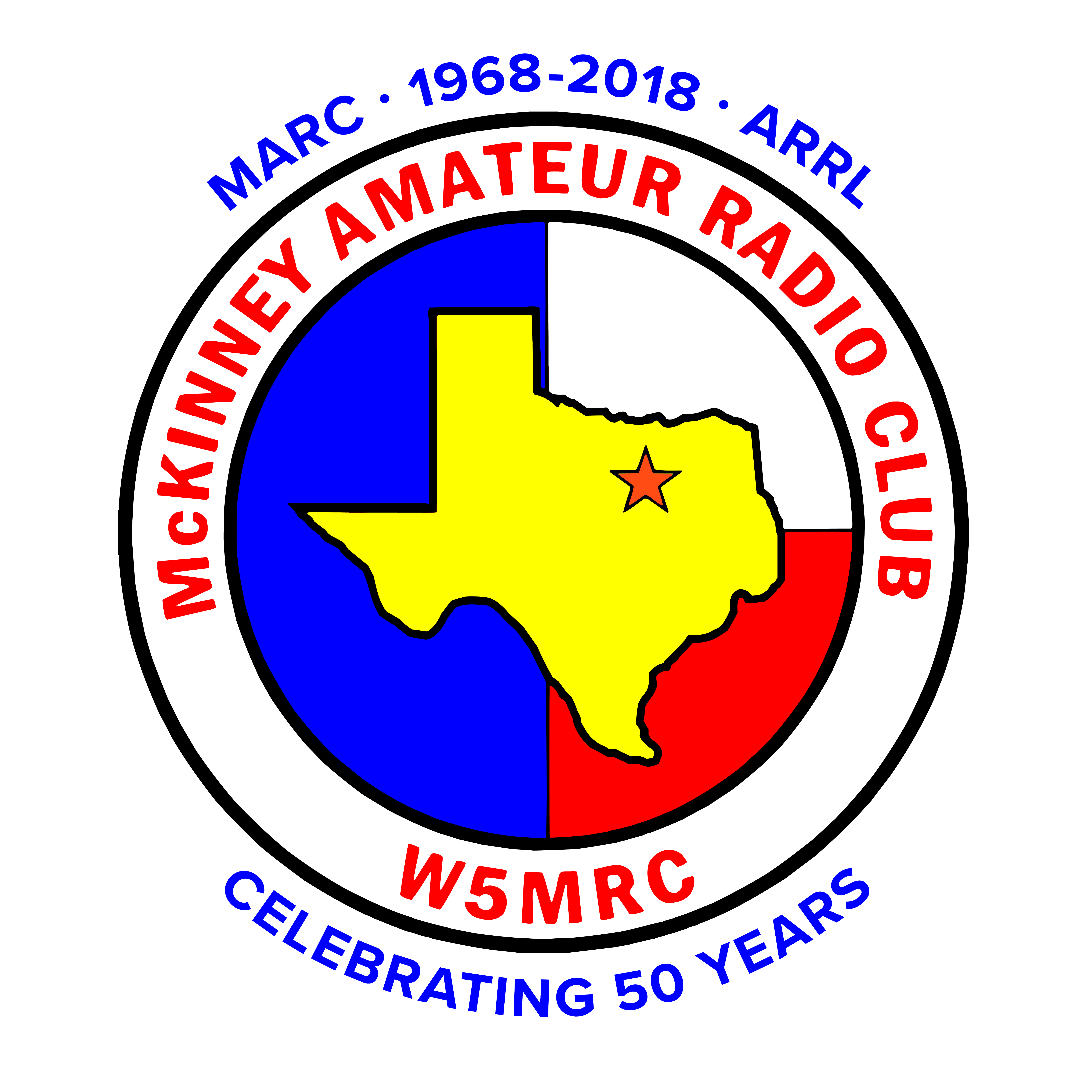 50th Anniversary W5MRC logo